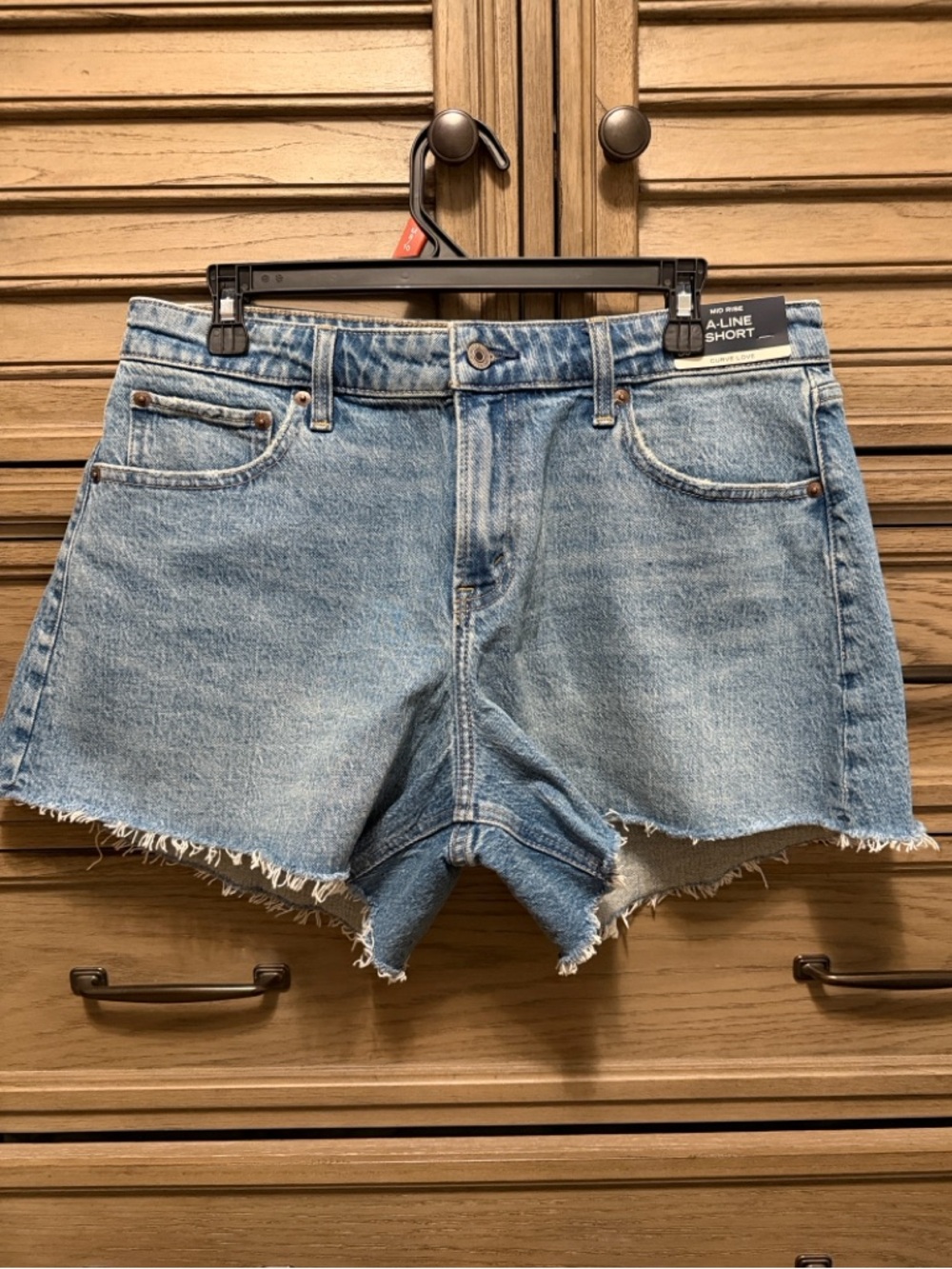 Abercrombie & Fitch Curve Love Mid Rise A-Line Shorts Size 30